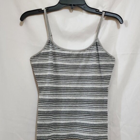 Live Love Lounge Vintage Striped Shelf Bra Cami Top Size Medium - Picture 15 of 15